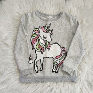 ⭐️3 for $20⭐️ H&M Unicorn Sequin Pullover Sweater